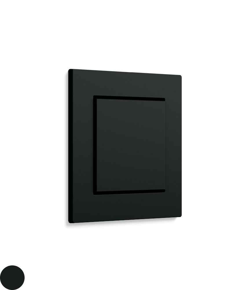 Gira E2 Flat - black matt