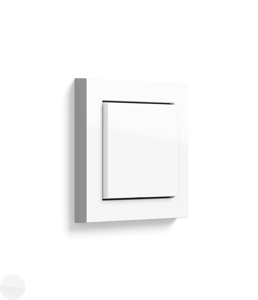 Gira E2 pure white glossy