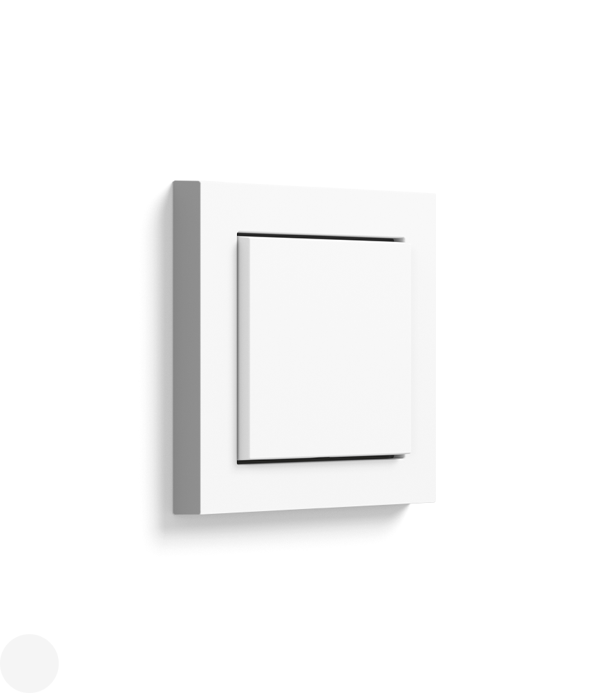 Gira E2, pure white matt