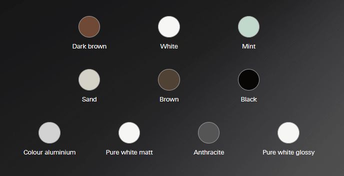 Colour variants- Gira Event